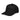 Black Cutternation Upside Down CUTTER 3D puff embroidered baseball hat, left-front angle