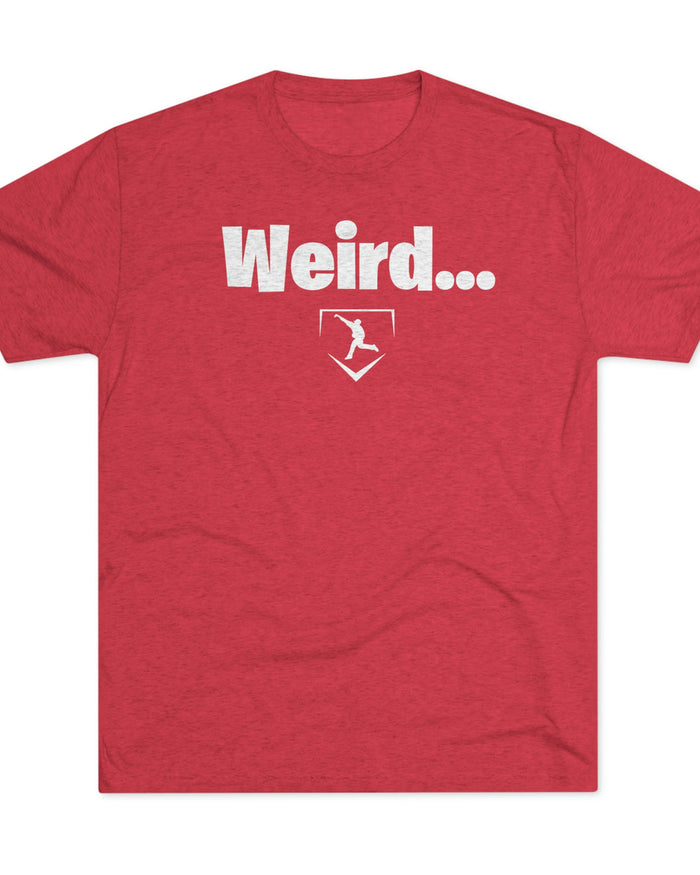 Weird White Men's Tri-Blend Crew Tee