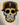 Cutternation Brown and Yellow Day of the Dead Sticker — 4:5 social hero