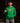 Youth baseball player wearing the green Cutternation PFP Champion hoodie in an indoor batting cage
