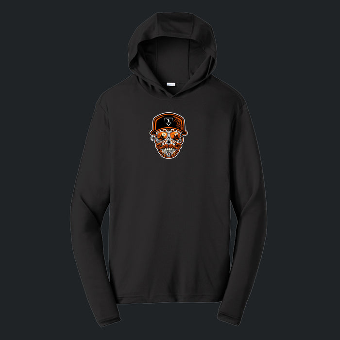 Cutternation Halloween Skull Performance Hoodie - Black