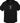 LOGO SHORT SLEEVE HOODIE — black triad so - front view
