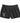WOMENS LOGO SHORTS — black - front view