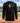 SDCC Flat Knight Black Gold long-sleeve cinematic hero with upright gold knight logo