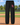SDCC black sweatpants with small cardinal K thigh print on a baseball field